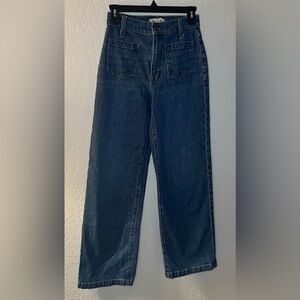 Madewell Women's Blue Flare & Wide Leg Jeans